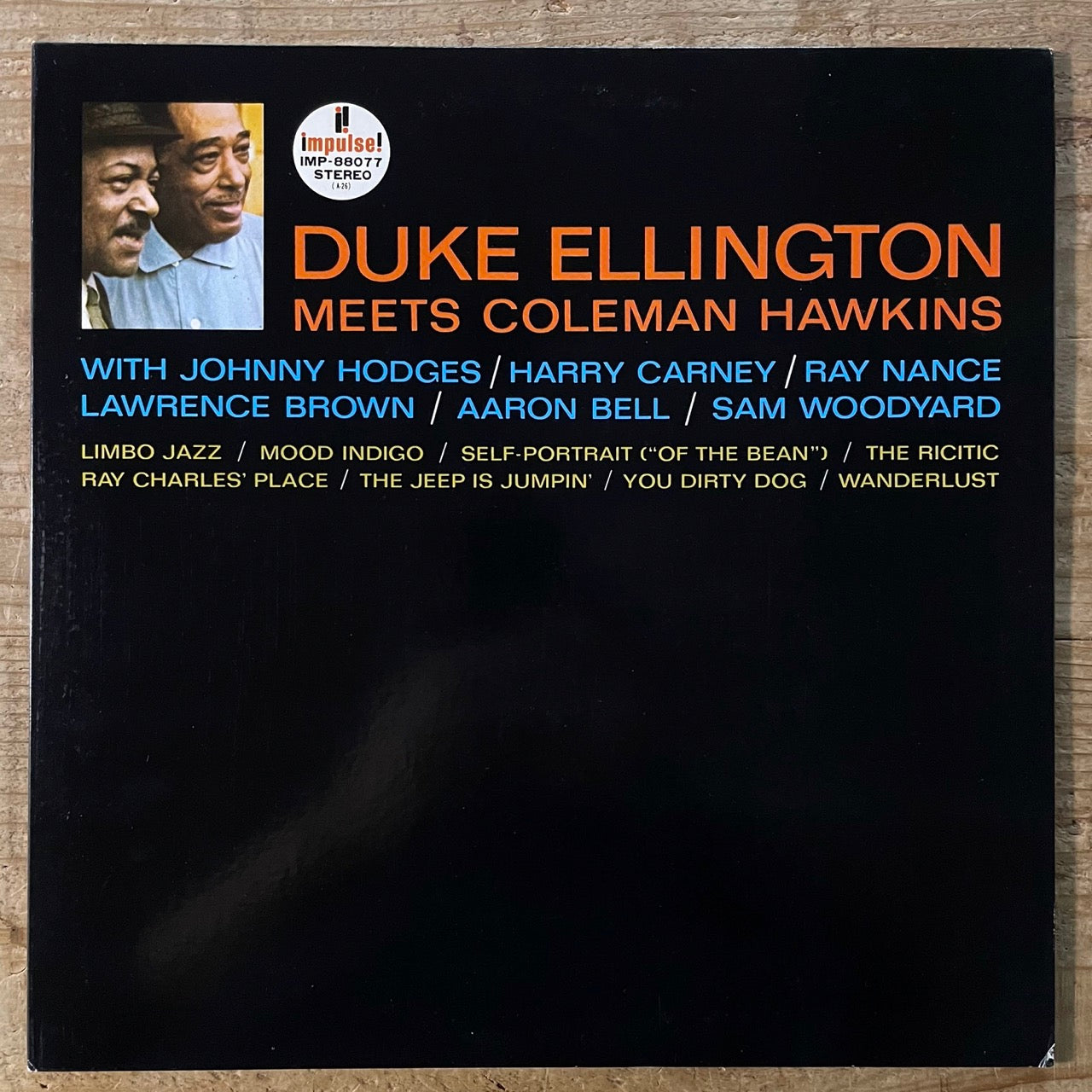 DUKE ELLINGTON MEETS COLEMAN HAWKINS on Impulse - Japan GF LP IMP-88077