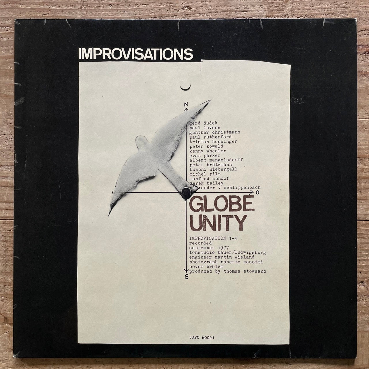 GLOBE UNITY / IMPROVISATIONS Evan Parker, Darek Bailey Peter Brotzmann on Japo German Original LP