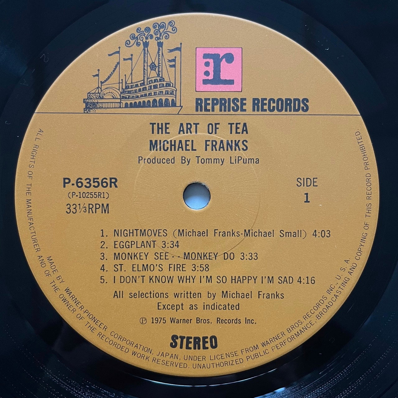 MICHAEL FRANKS / THE ART OF TEA on Reprise - Japan LP obi P-6356R