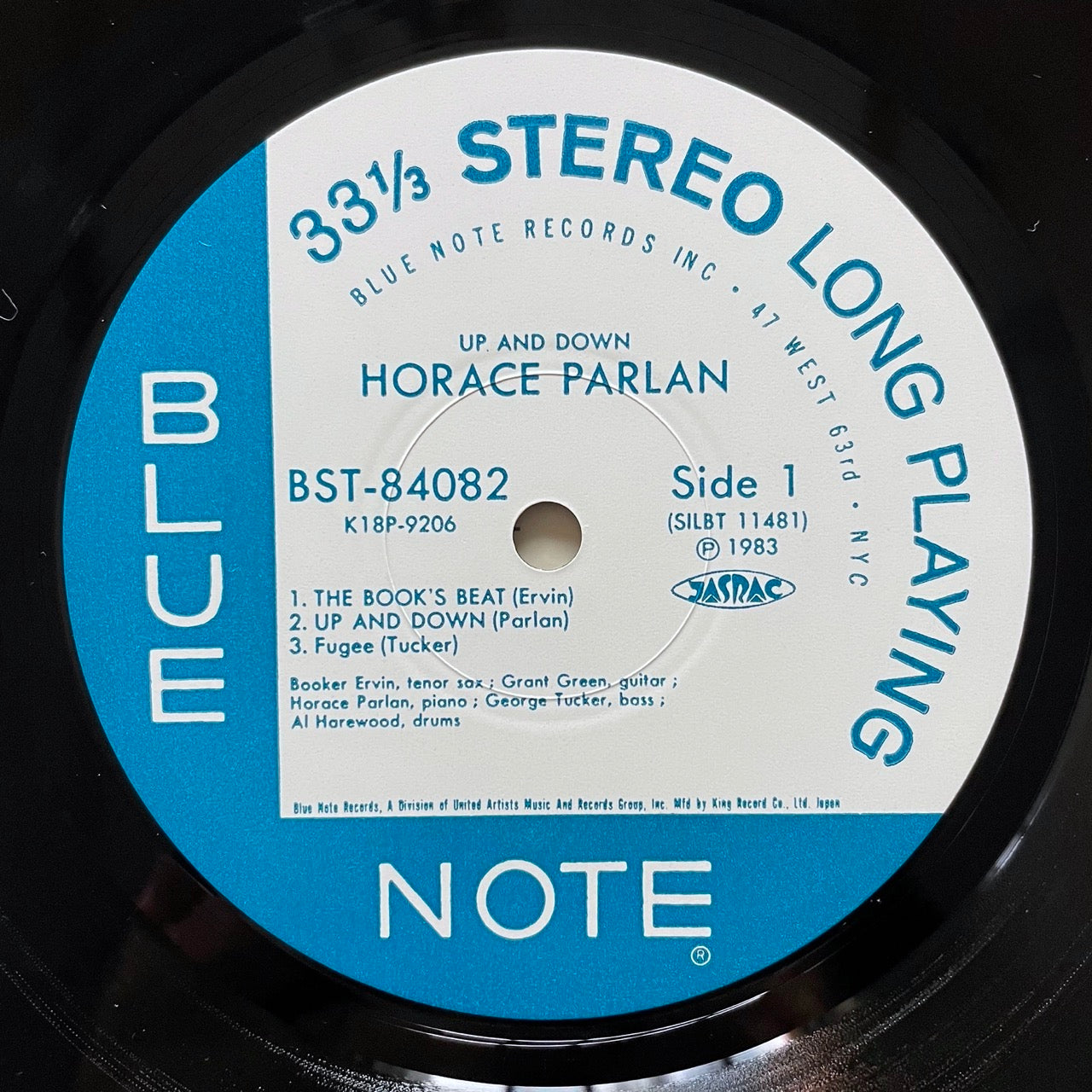 HORACE PARLAN / UP & DOWN on Blue Note - Japan King LP NM K18P-9206