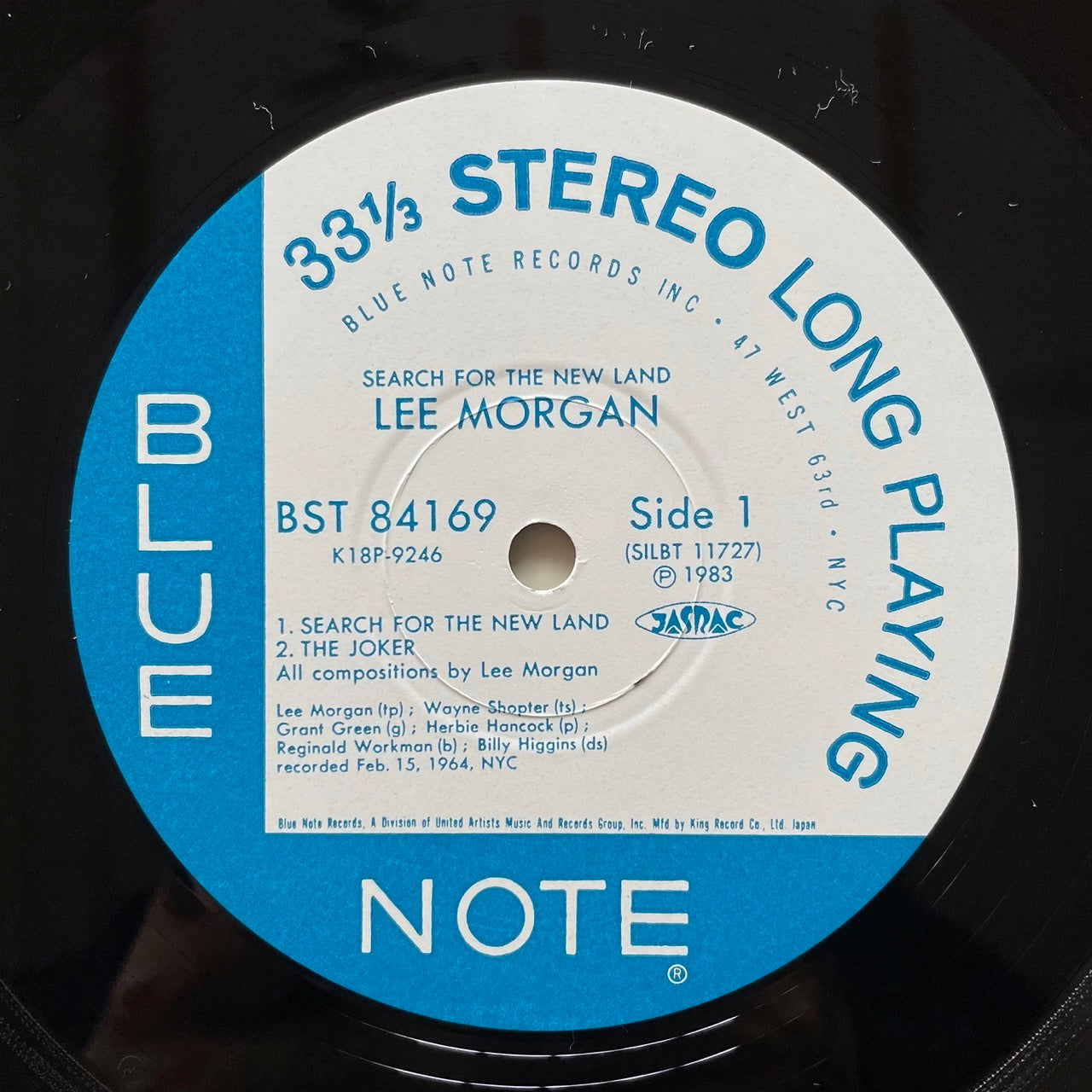 LEE MORGAN / SEARCH FOR THE NEW LAND on Blue Note - Japan King LP K18P-9246