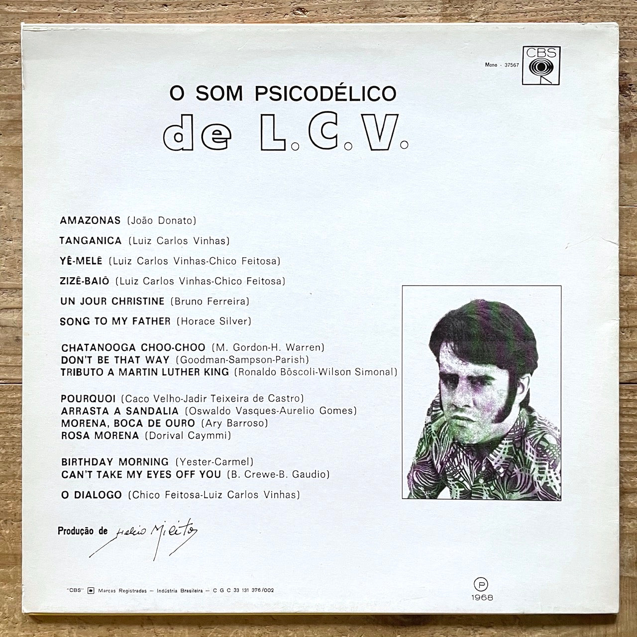 LUIZ CARLOS VINHAS O SOM PSICODELICO - Brazil Bossa Soul Funk LP reissue