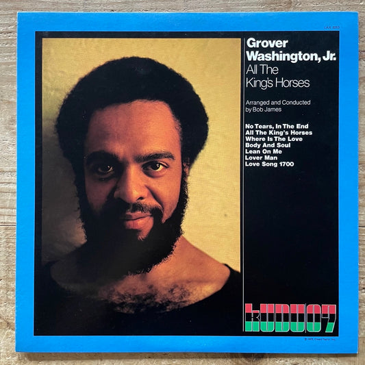 GROVER WASHINGTON, JR. / ALL THE KING'S HORSES on KUDU - Japan LP VAN GELDER LAX-3253