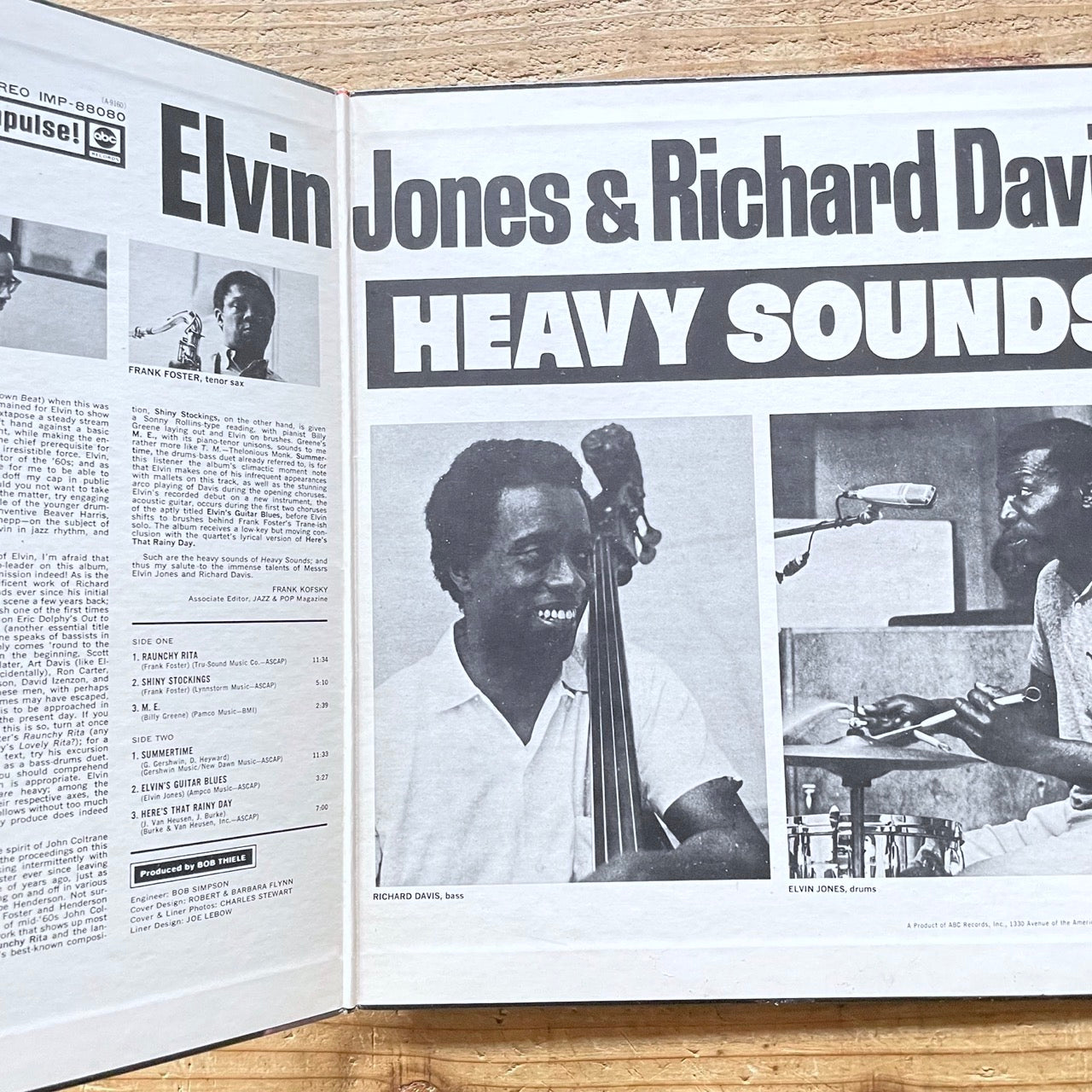 ELVIN JONES & RICHARD DAVIS / HEAVY SOUNDS on Impulse - Japan GF LP IMP-88080