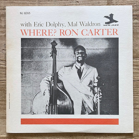 RON CARTER / WHERE? w/Eric Dolphy, Mal Waldron on New Jazz - Japan Promo LP SMJ-6570