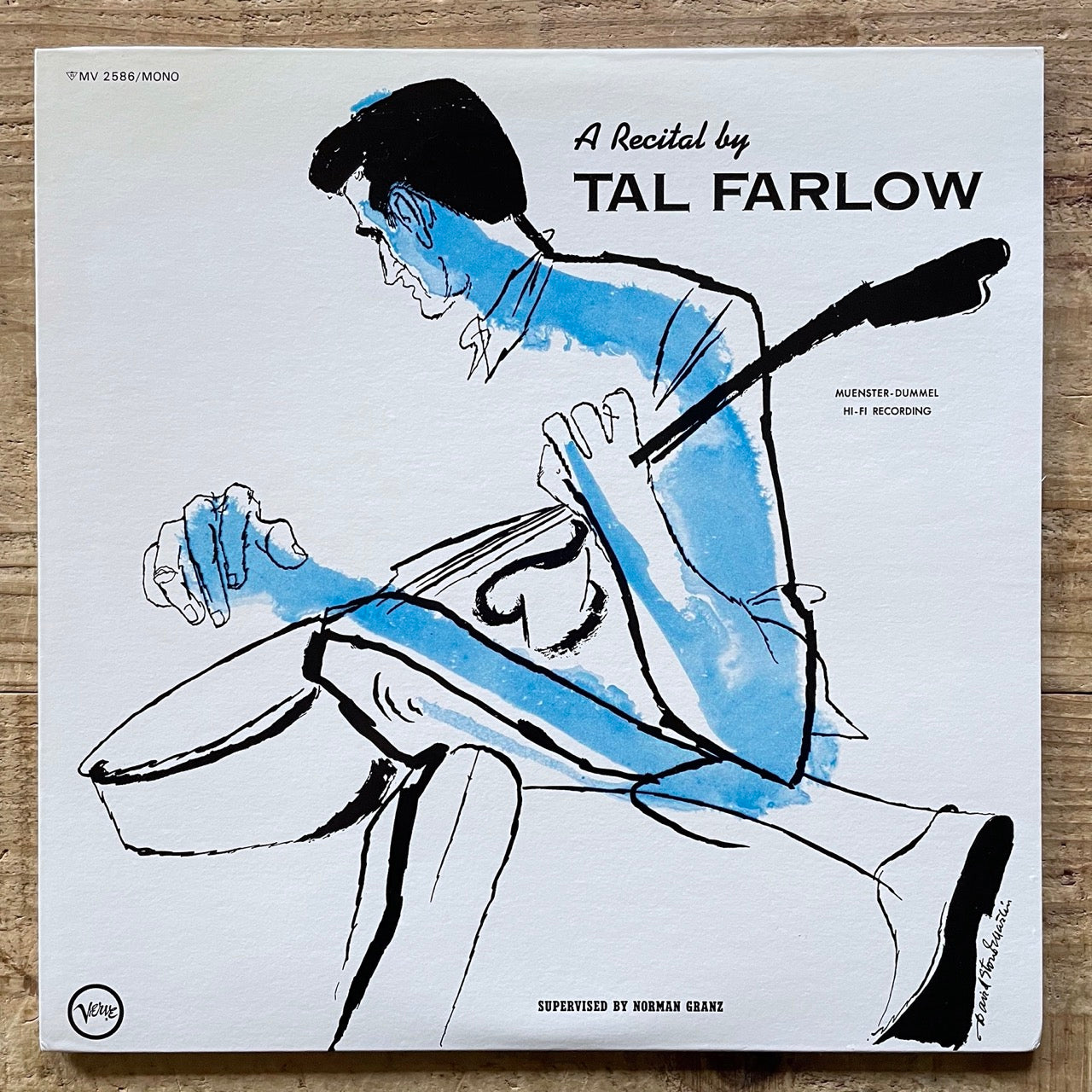 TAL FARLOW / A RECITAL on Verve - Japan MONO LP MV-2586