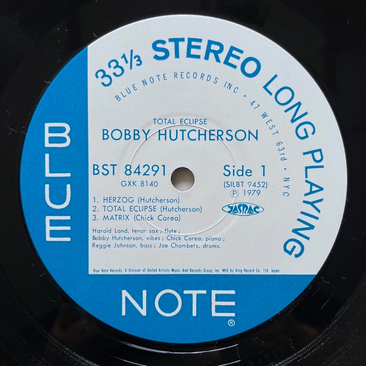 BOBBY HUTCHERSON / TOTAL ECLIPSE on Blue Note - Japan King LP NM GXK-8140