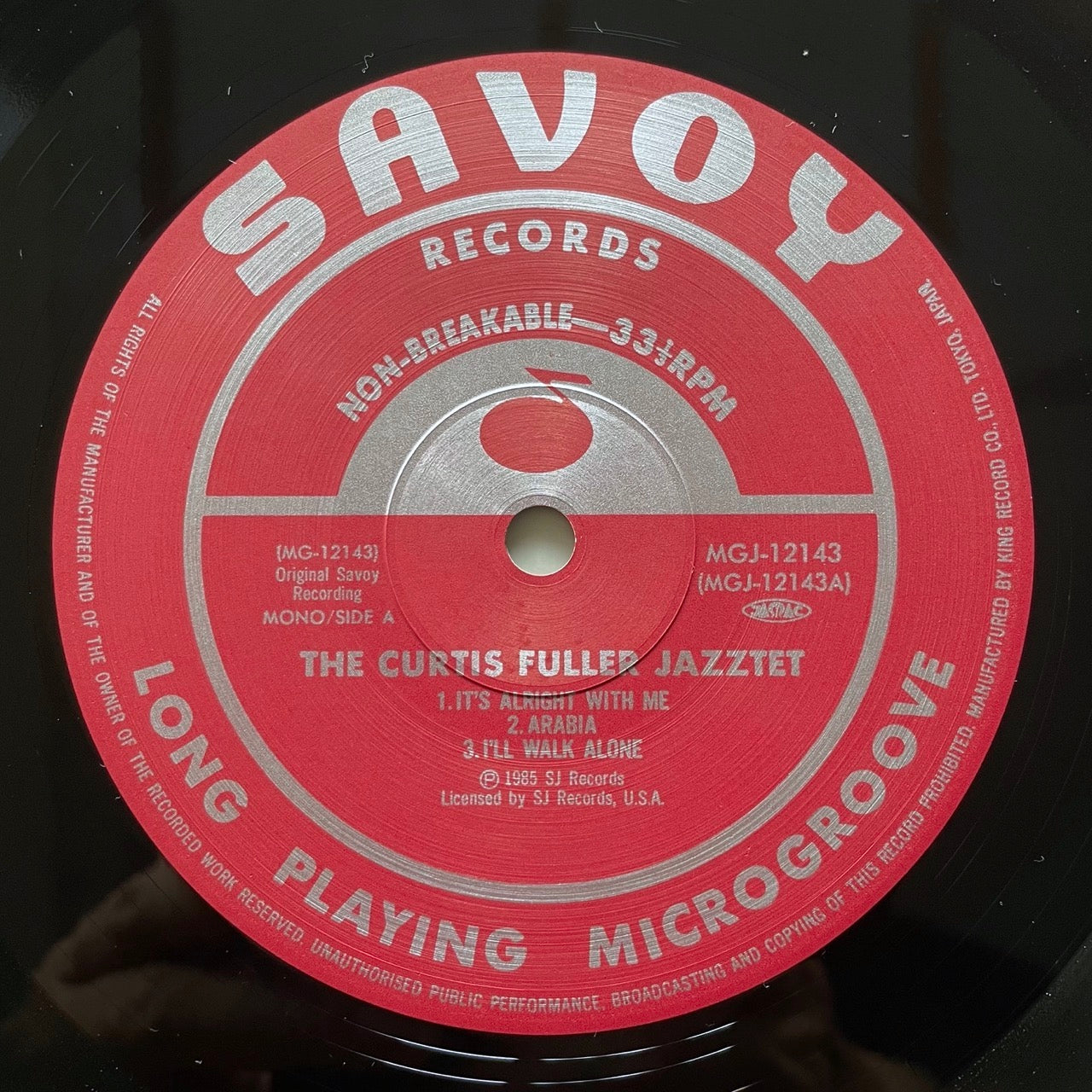 CURTIS FULLER JAZZTET with BENNY GOLSON on Savoy - Japan MONO LP MGJ-12143