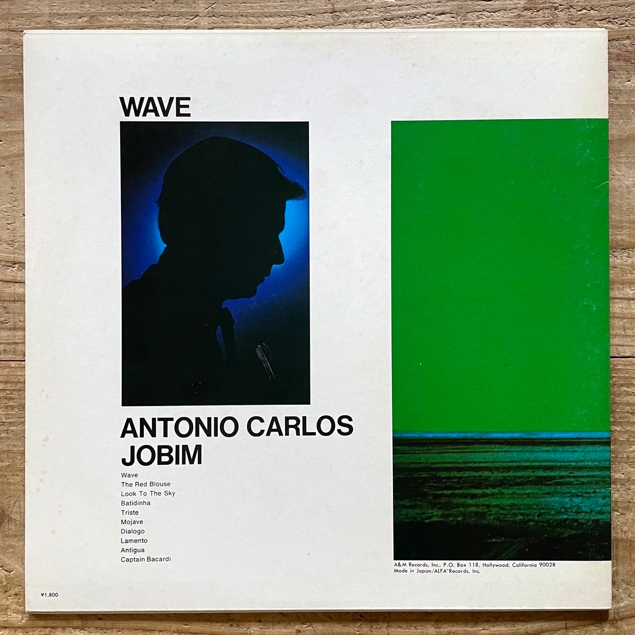 ANTONIO CARLOS JOBIM / WAVE on CTI - Japan A&M LP AMP-18003