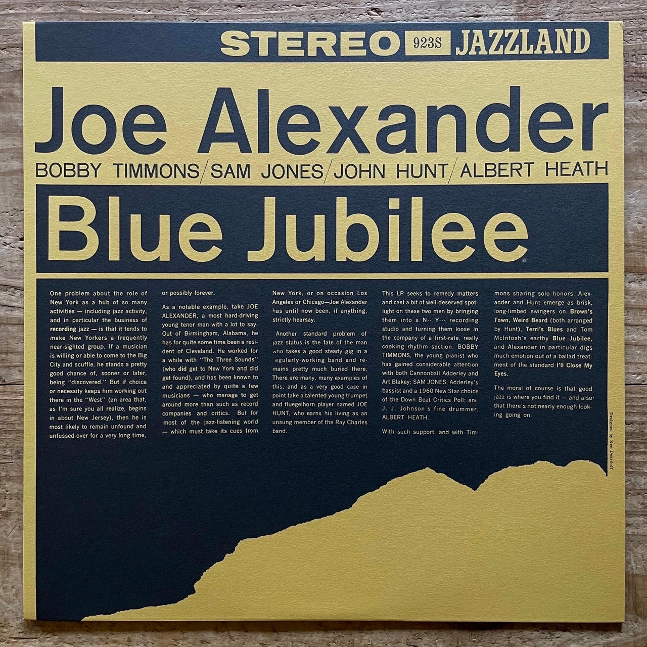 JOE ALEXANDER / BLUE JUBILEE on Jazzland - Japan LP NM VIJJ-30046