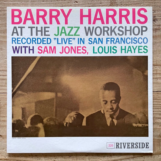 BARRY HARRIS TRIO / AT THE JAZZ WORKSHOP on Riverside - Japan LP NM SMJ-6123