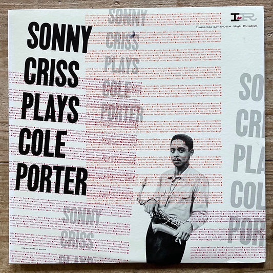 SONNY CRISS PLAYS COLE PORTER on Imperial - Japan King MONO LP K18P-9255