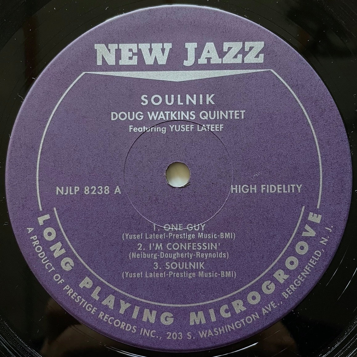 DOUG WATKINS QUINTET feat. YUSEF LATEEF / SOULNIK on New Jazz - Japan LP NM VIJJ-30075