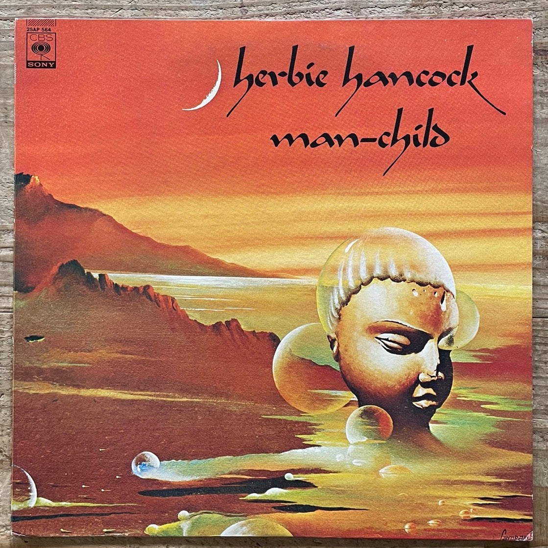 HERBIE HANCOCK / MAN-CHILD on CBS/SONY - Japan LP 25AP564