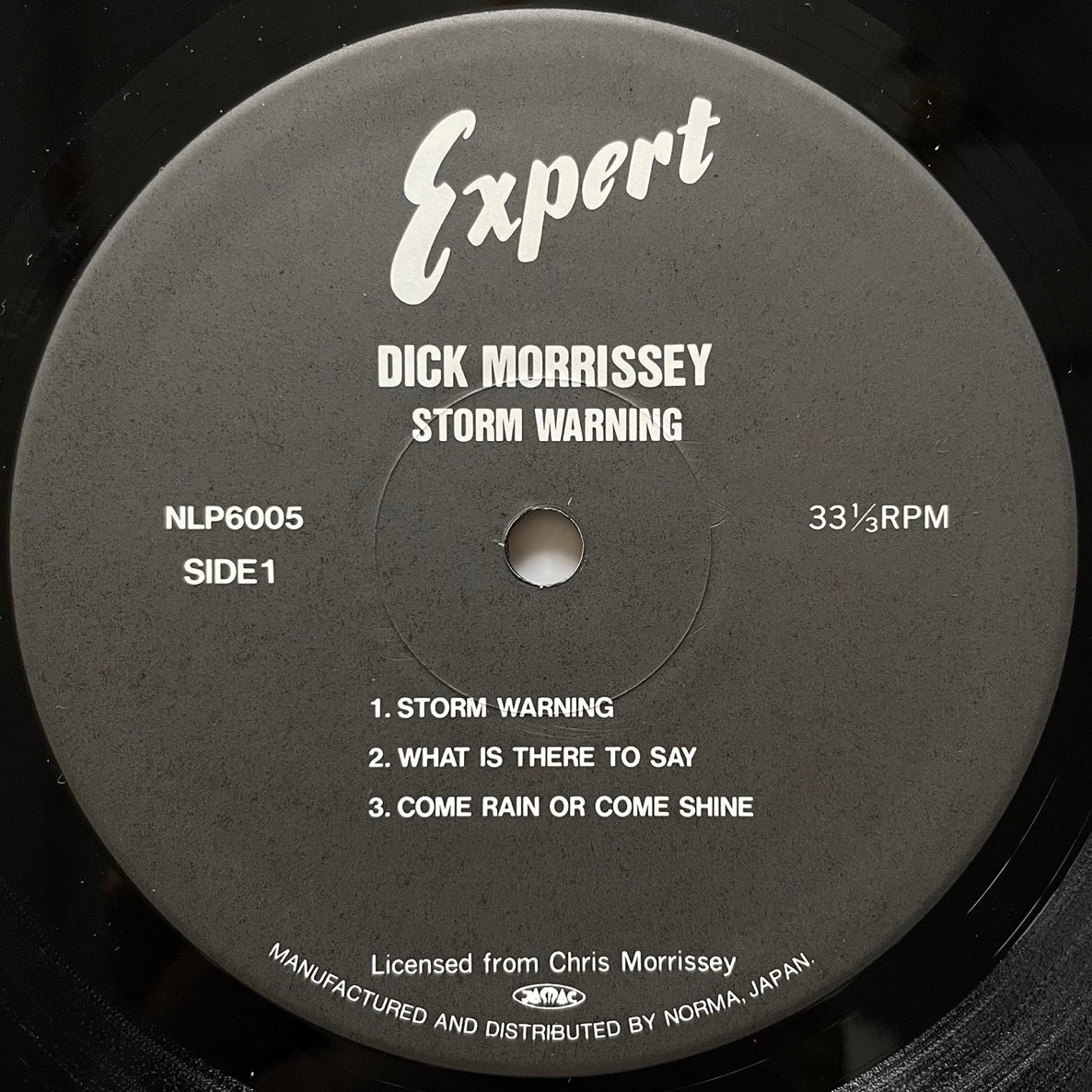 DICK MORRISSEY QUARTET / STORM WARNING on UK Mercury - Japan LP NM