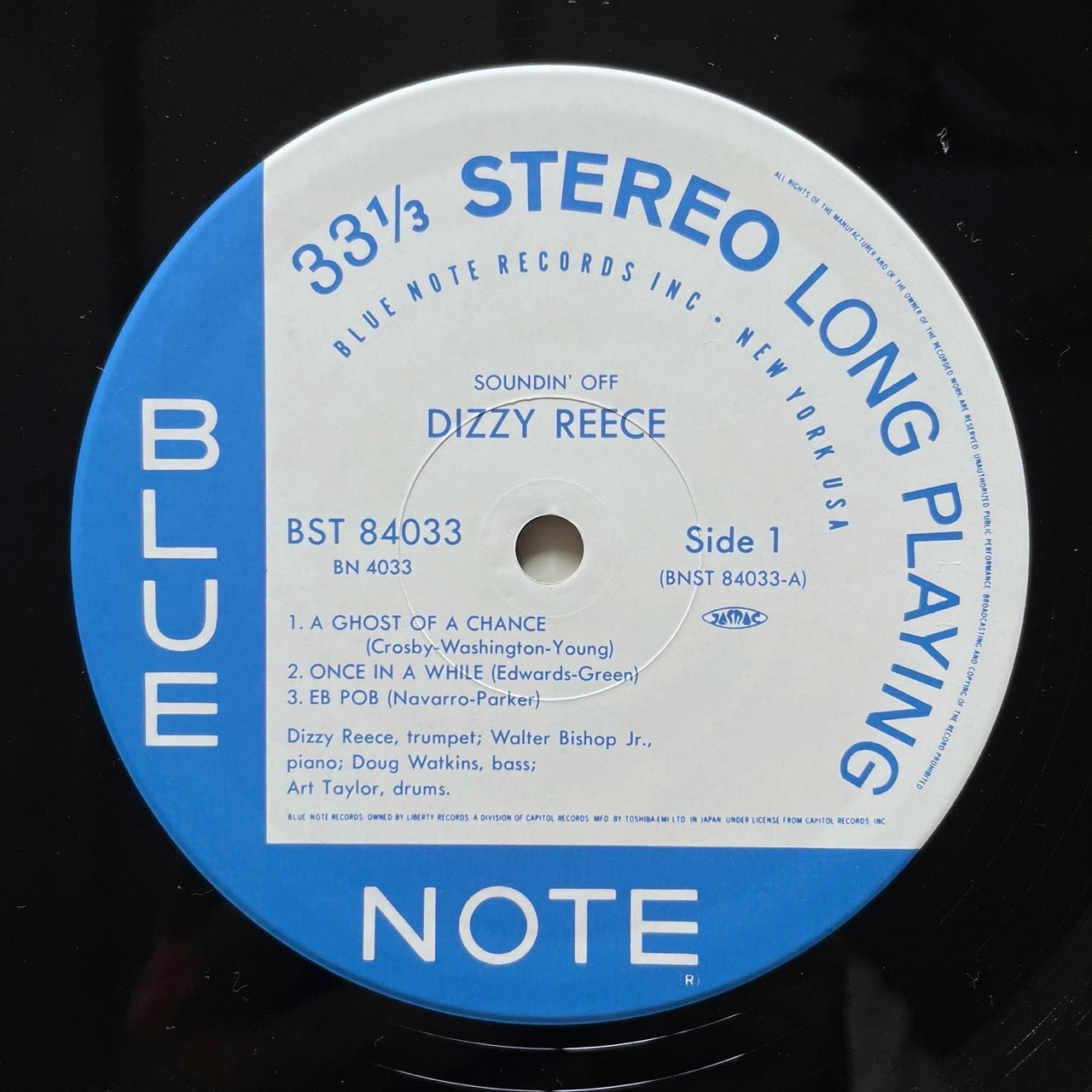 DIZZY REECE / SOUNDIN' KOFF on Blue Note - Japan LP BN4033