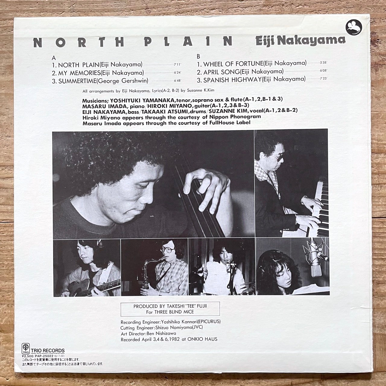 EIJI NAKAYAMA  / NORTH PLAIN - Japan TBM Original LP PAP-25022