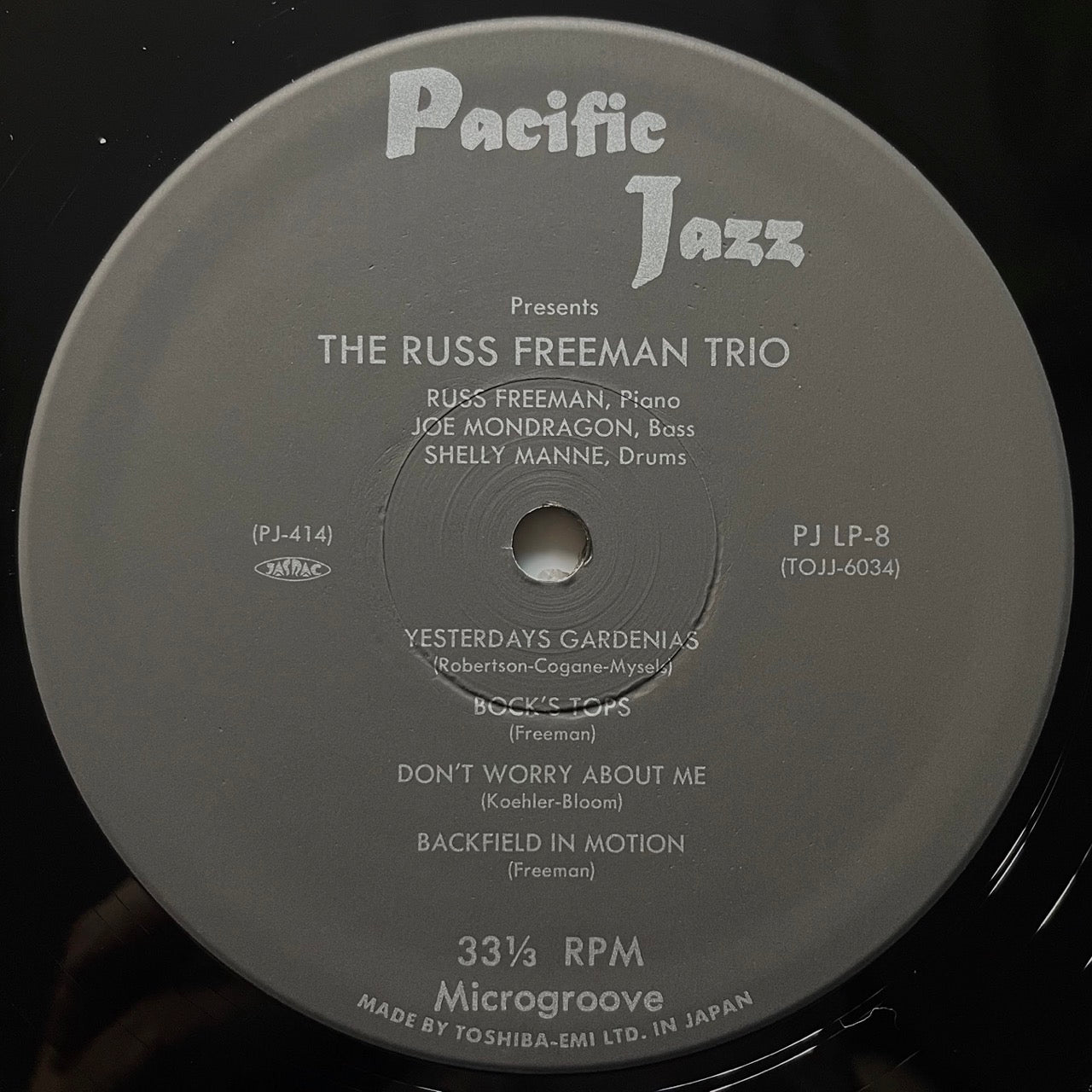 RUSS FREEMAN TRIO on Pacific Jazz - Japan MONO LP NM TOJJ-6034