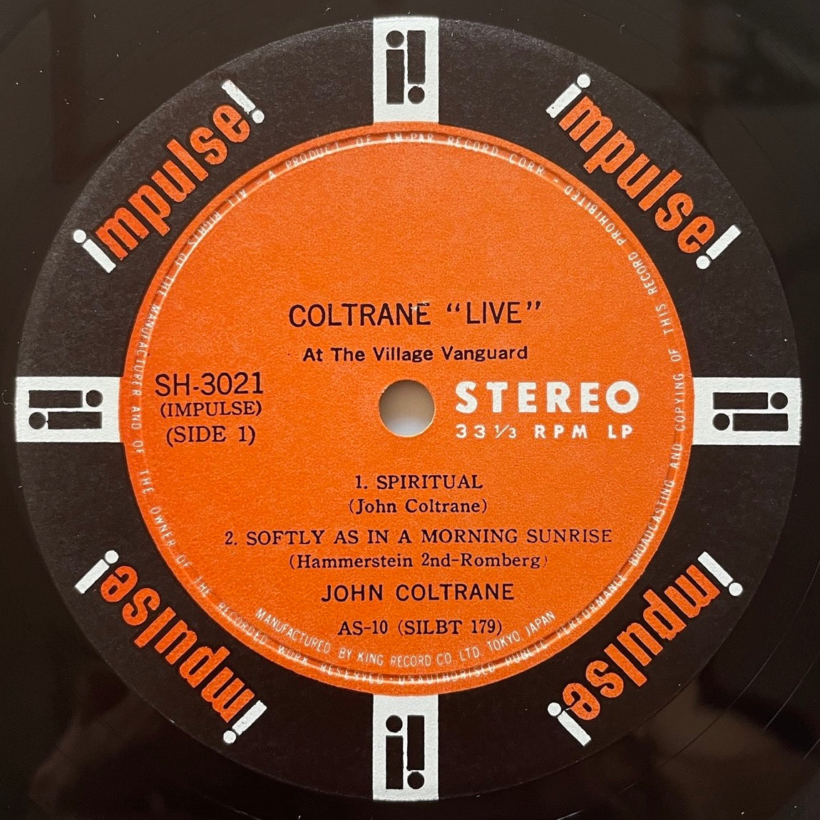 JOHN COLTRANE / LIVE AT THE VILLAGE VANGUARD on Impulse - Japan DG Original NM SH-3021