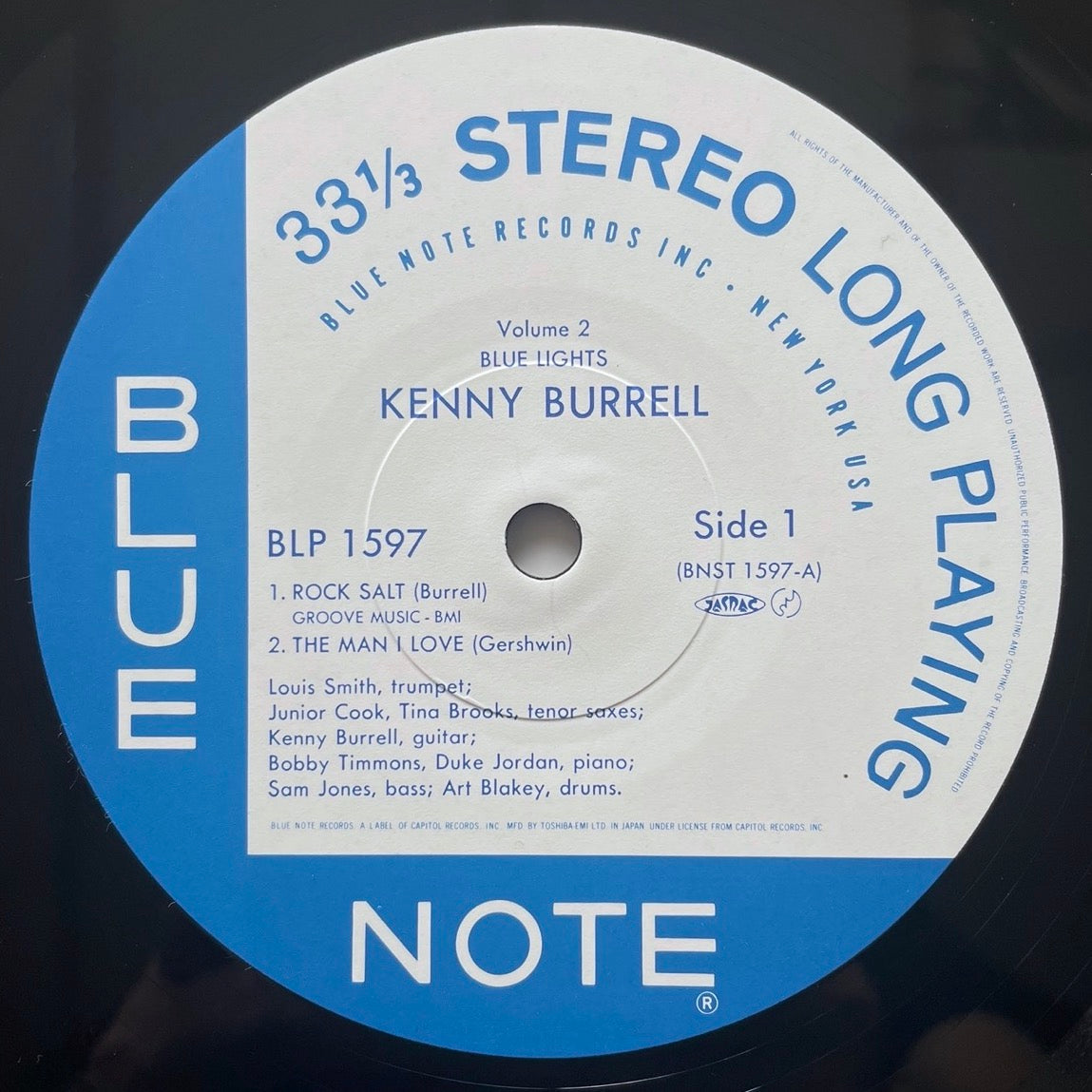 KENNY BURRELL / BLUE LIGHTS VOL.2 on Blue Note - Japan LP NM BLP1597