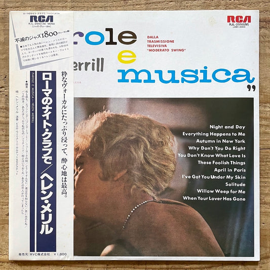 HELEN MERRILL / PAROLE e MUSICA on RCA Italiana - Japan LP obi RJL-2550