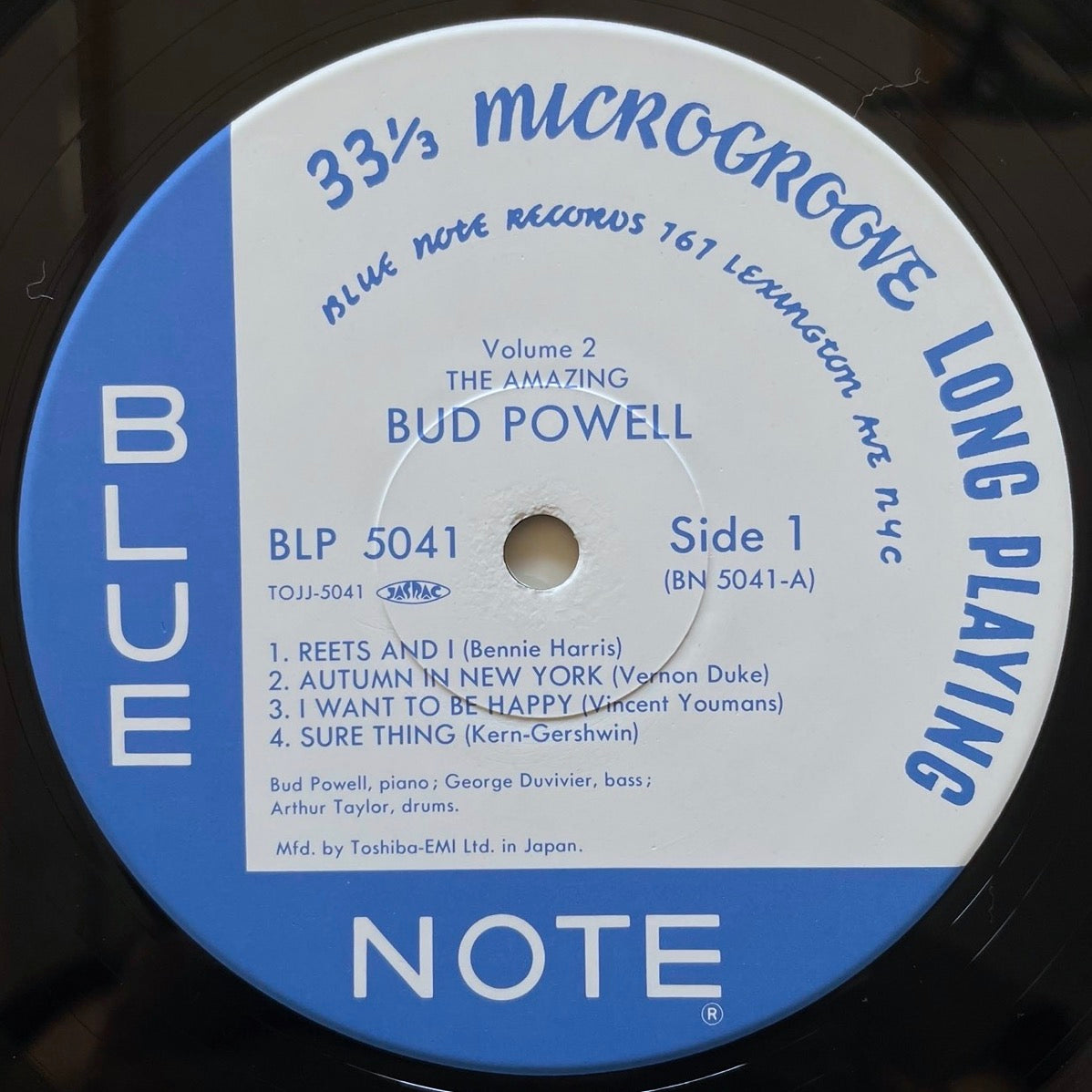 BUD POWELL / AMAZING BUD POWELL VOL.2 - Japan Blue Note 10" NM