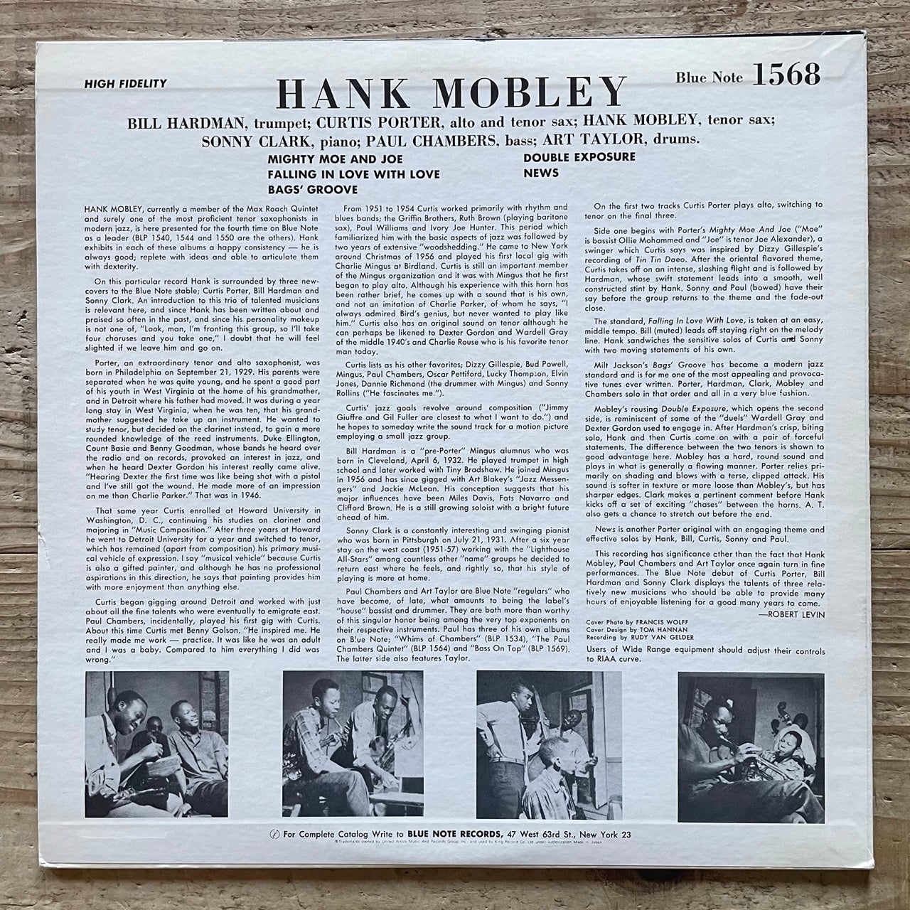 HANK MOBLEY / BLP 1568 - Japan Blue Note King LP GXK-8225