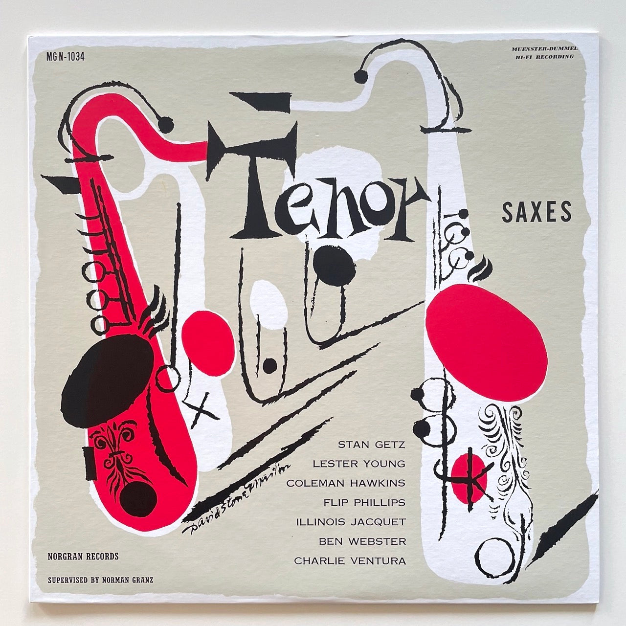 V.A.(STAN GETZ, LESTER YOUNG, BEN WEBSTER etc..) / TENOR SAXES on Norgran - Japan LP NM