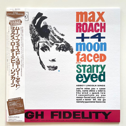 MAX ROACH + 4 feat. ABBEY LINCOLN / MOON FACED AND STARRY EYED - Japan LP