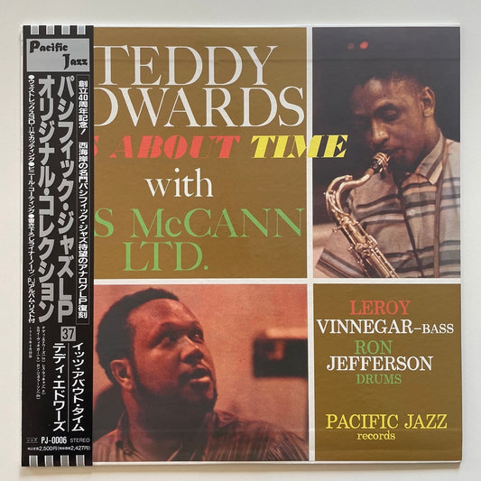 TEDDY EDWARDS with LES McCANN LTD. / IT'S ABOUT TIME on Pacific Jazz Japan LP NM