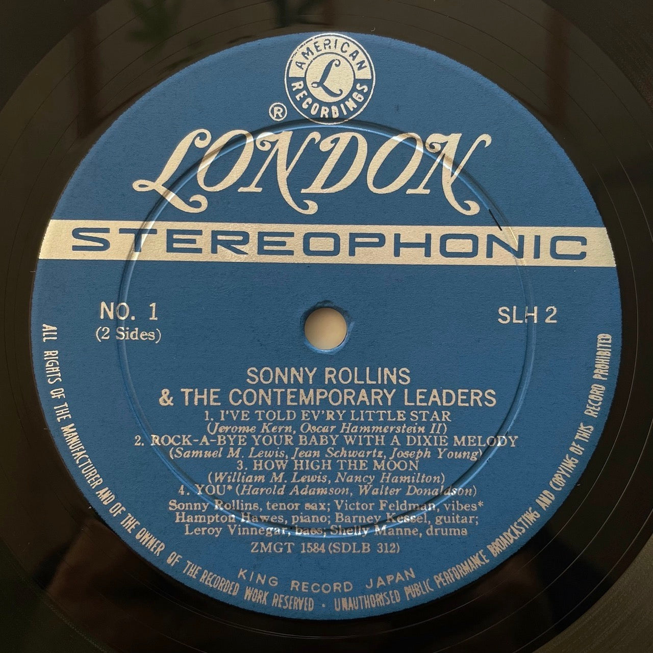 SONNY ROLLINS AND THE CONTEMPORARY LEADERS on Contemporary - Japan London DG LP NM