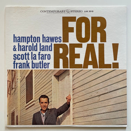 HAMPTON HAWES / FOR REAL - Japan Contemporary King LP Scott La Faro LAX-3018