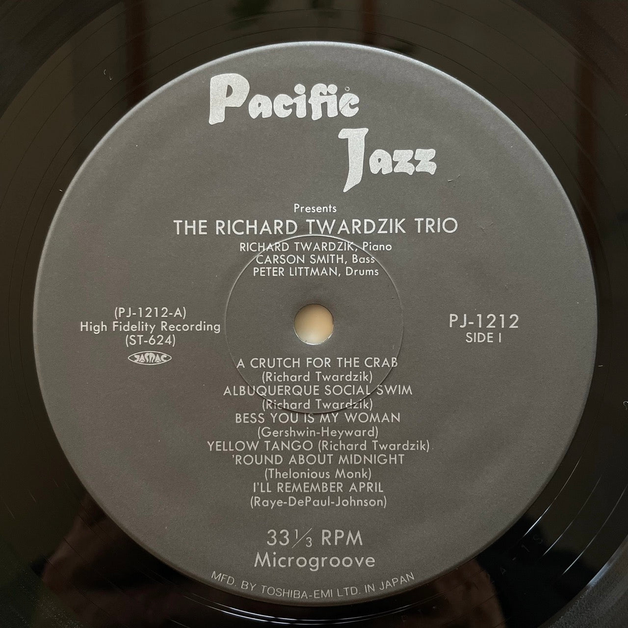 RUSS FREEMAN TRIO - RICHARD TWARDZIK TRIO - Japan Pacific Jazz MONO LP NM