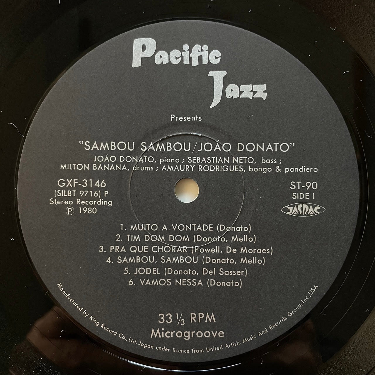 JOAO DONATO / SAMBOU SAMBOU - Pacific Jazz Japan King LP Bossa Nova