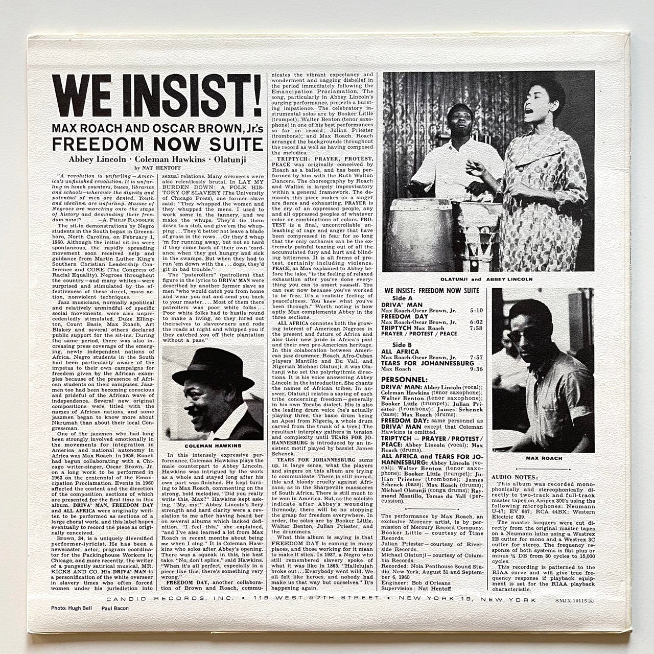 MAX ROACH / WE INSIST - Japan Candid LP Abbey Lincoln