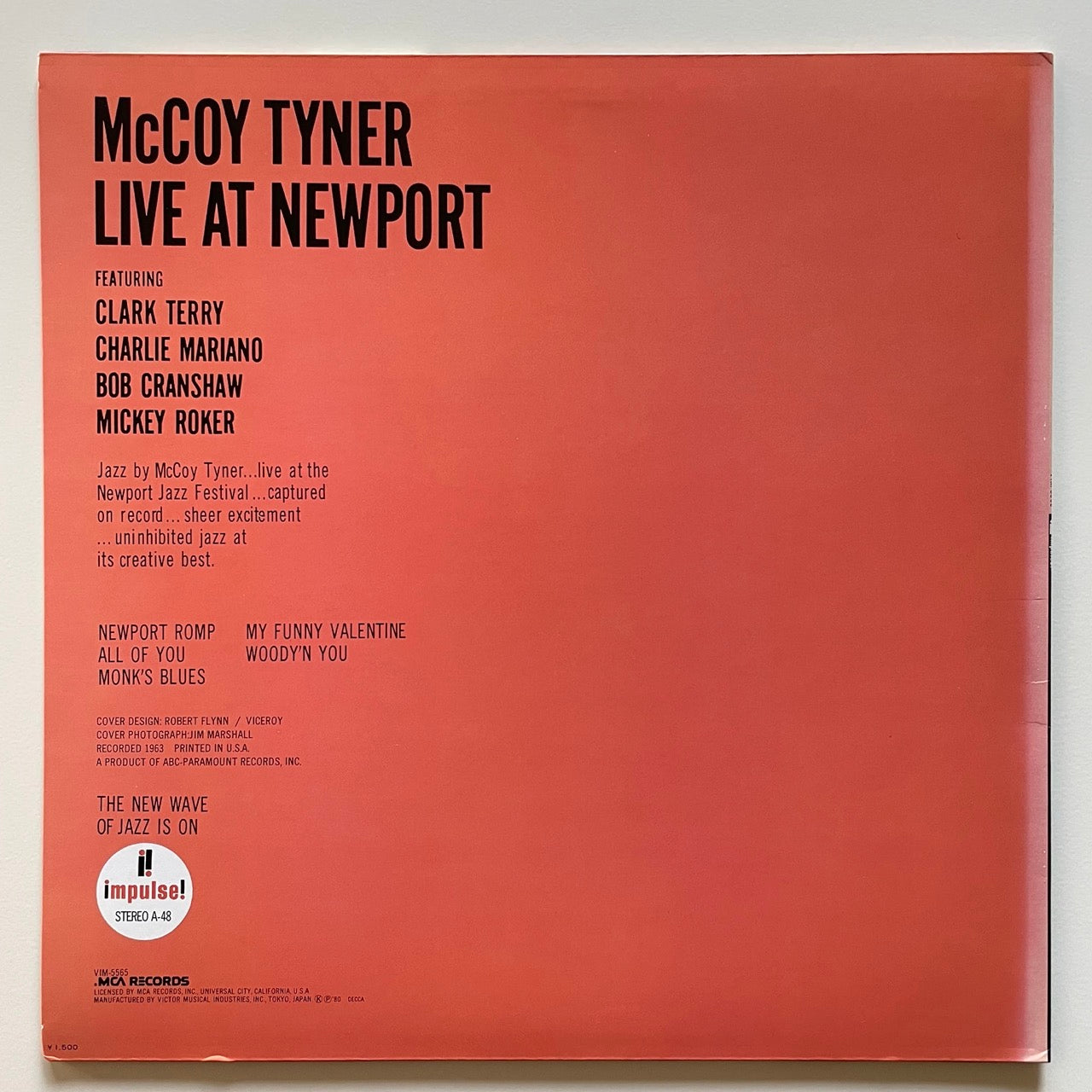 McCOY TYNER / LIVE AT NEWPORT on Impulse - Japan LP