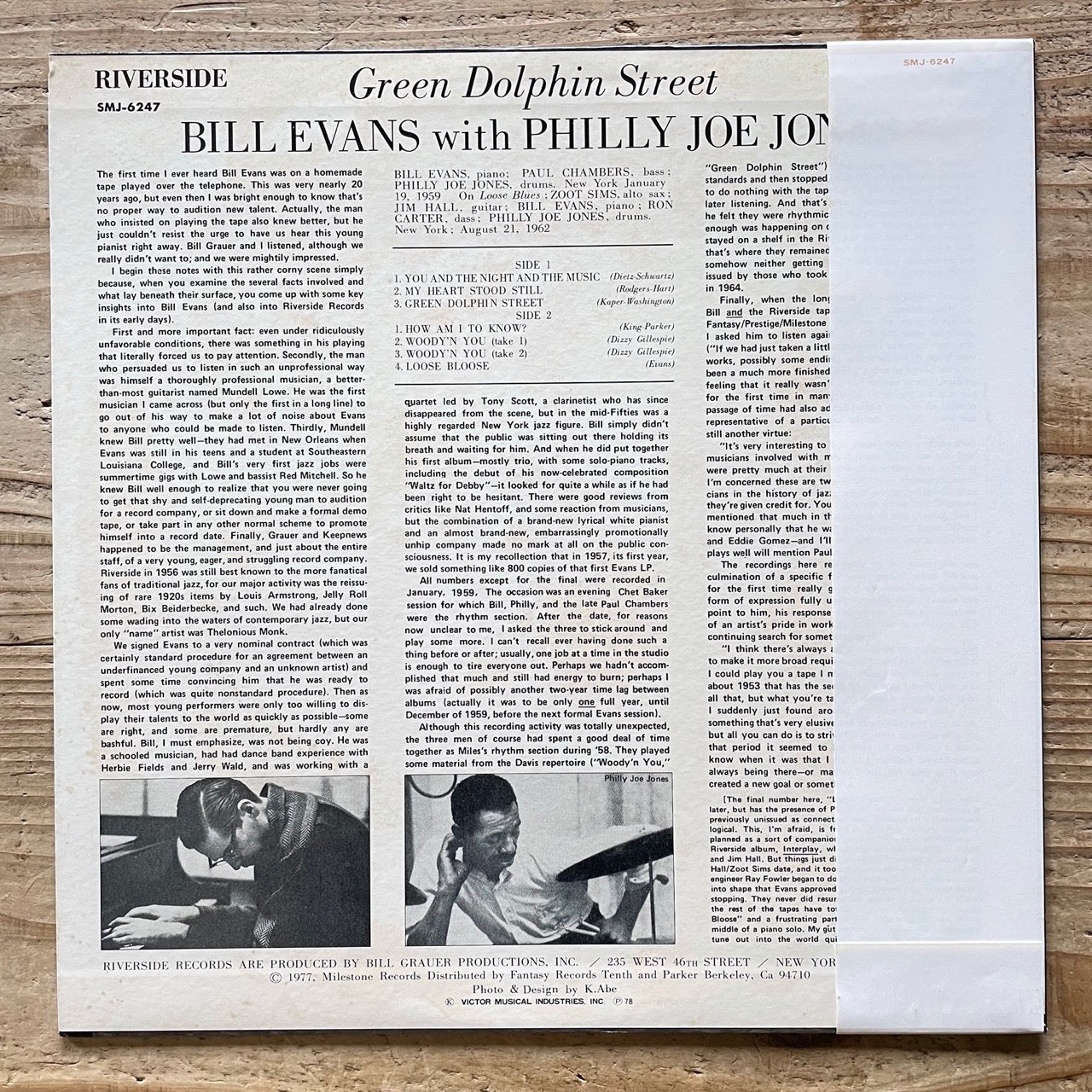 BILL EVANS / GREEN DOLPHIN STREET on Riverside - Japan