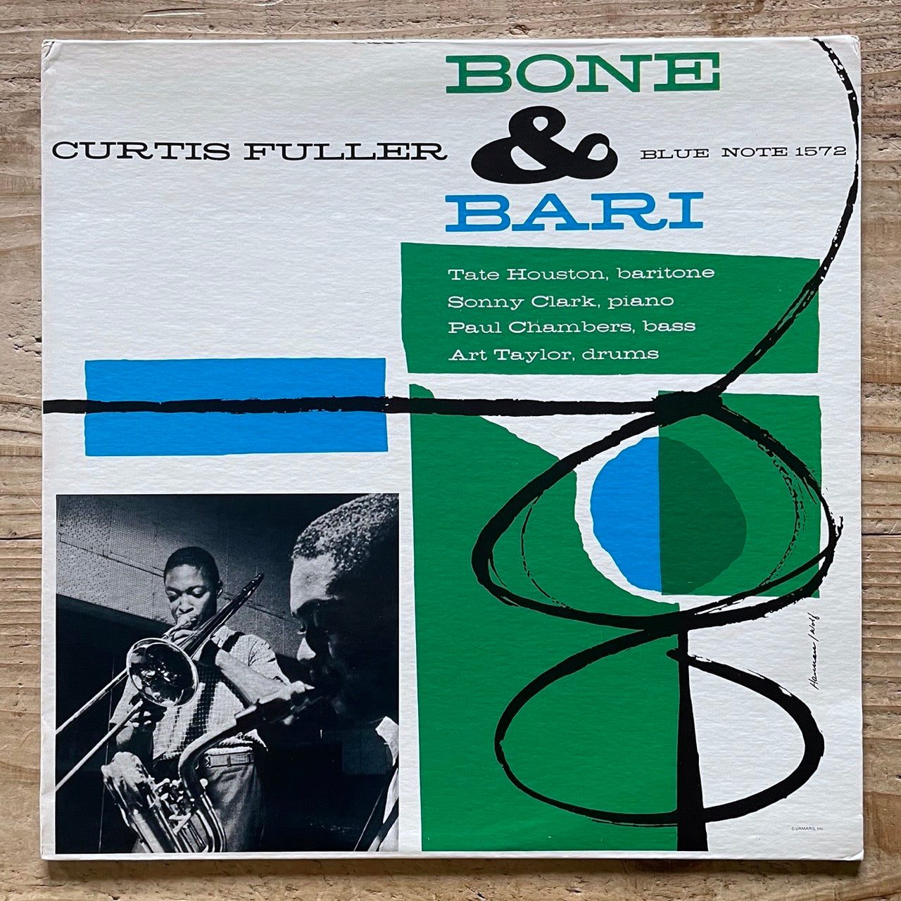 CURTIS FULLER / BONE & BARI on Blue Note - US UA MONO LP