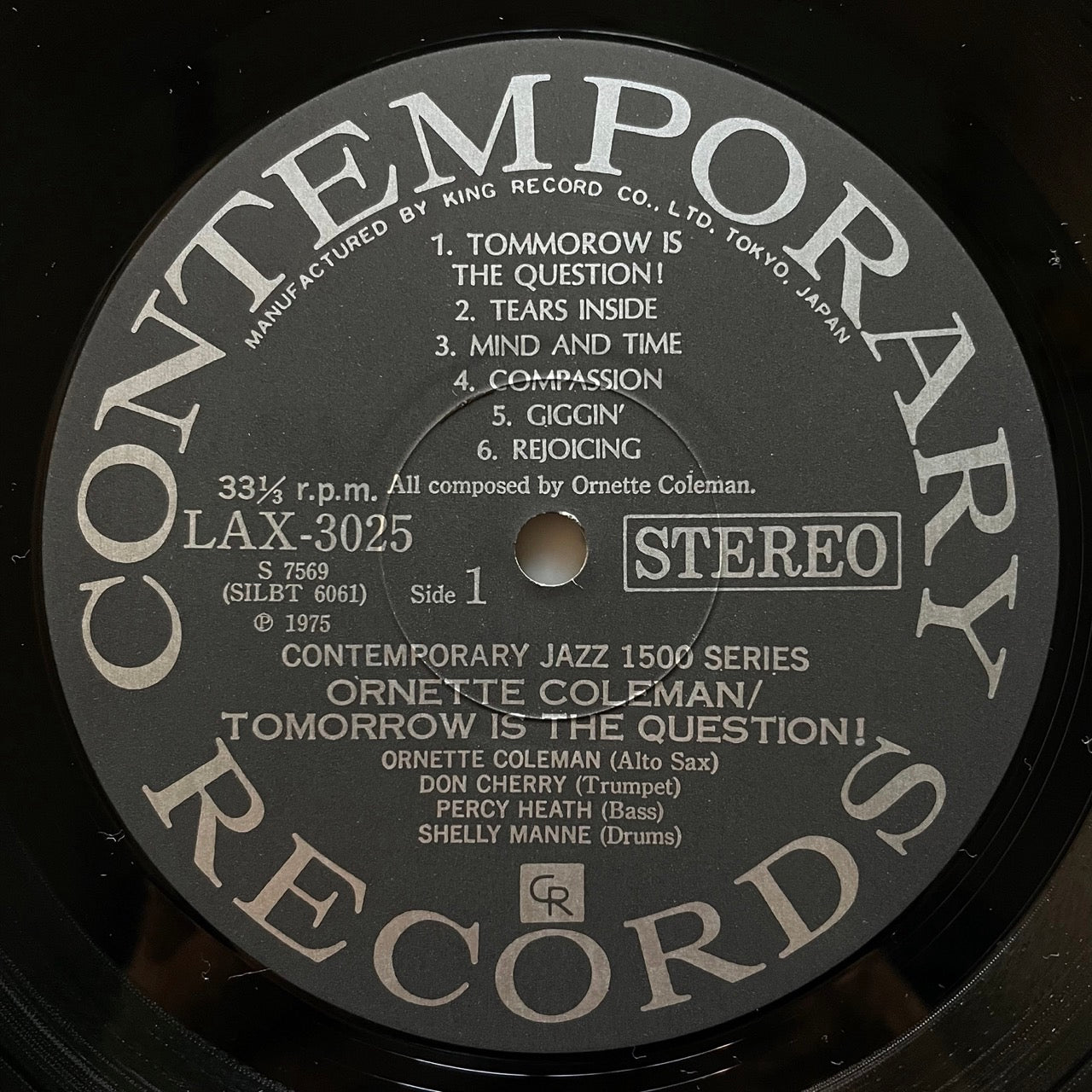 ORNETTE COLEMAN / TOMORROW IS THE QUESTION - Japan Contemporary LP LAX-3025 obi