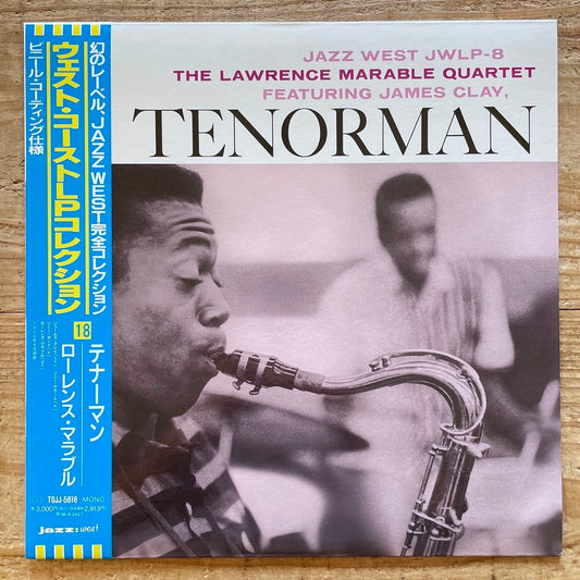 LAWRENCE MARABLE QUARTET feat. JAMES CLAY / TENORMAN on Jazz West - Japan LP NM obi TOJJ-5818